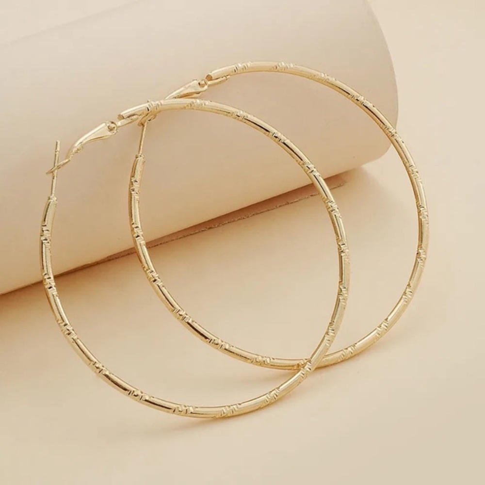 5 for $25 Elegant 14k Gold Plated Hoop Earrings